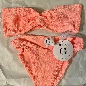 Brand New with Tags- Hunza G - Ariel Bikini in Coral!!!!